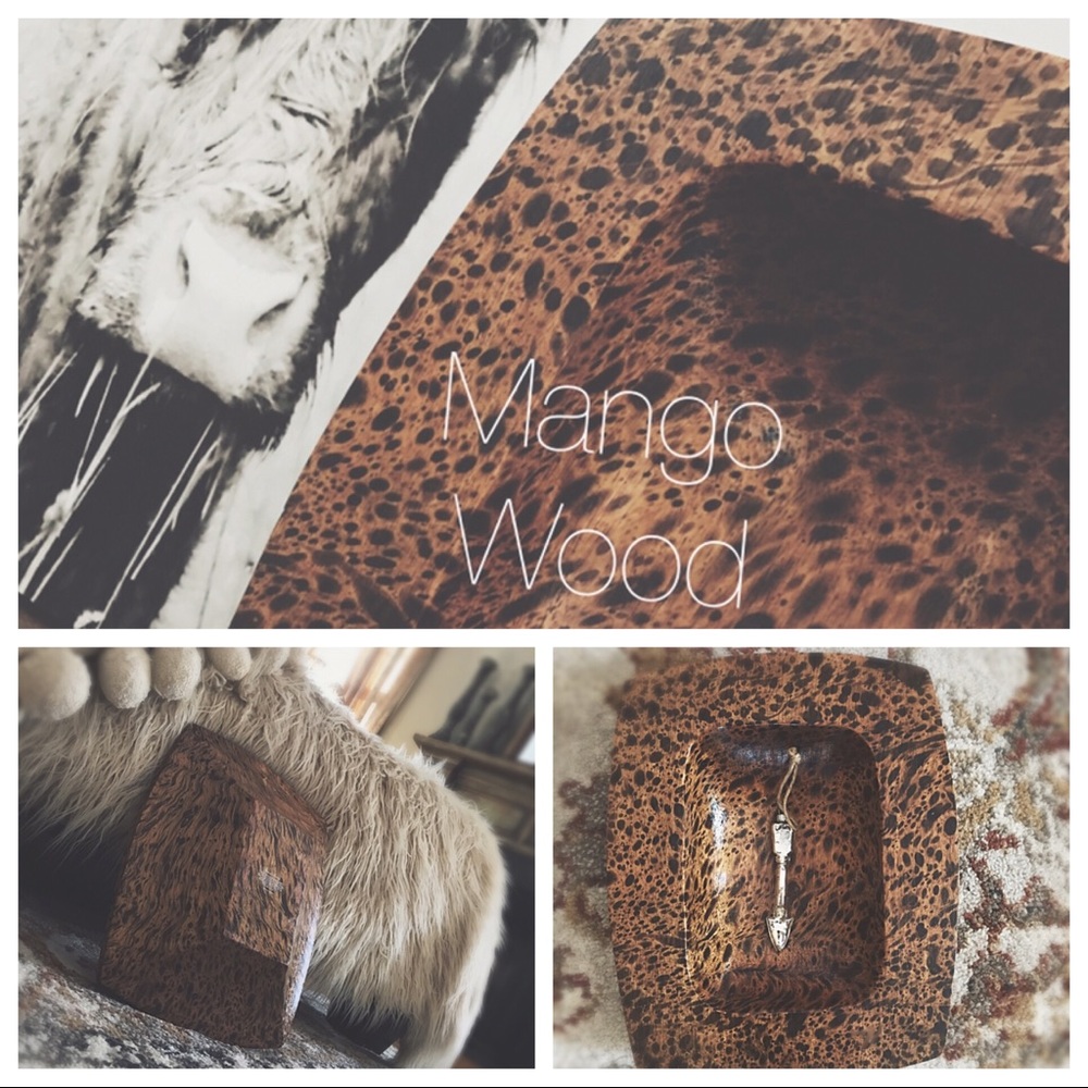 Mango Wood Holiday Nut /Fruit Bowl